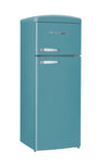 Classic Retro 7.5 cu.ft. Top Mount Refrigerator in Ocean Mist Turquoise