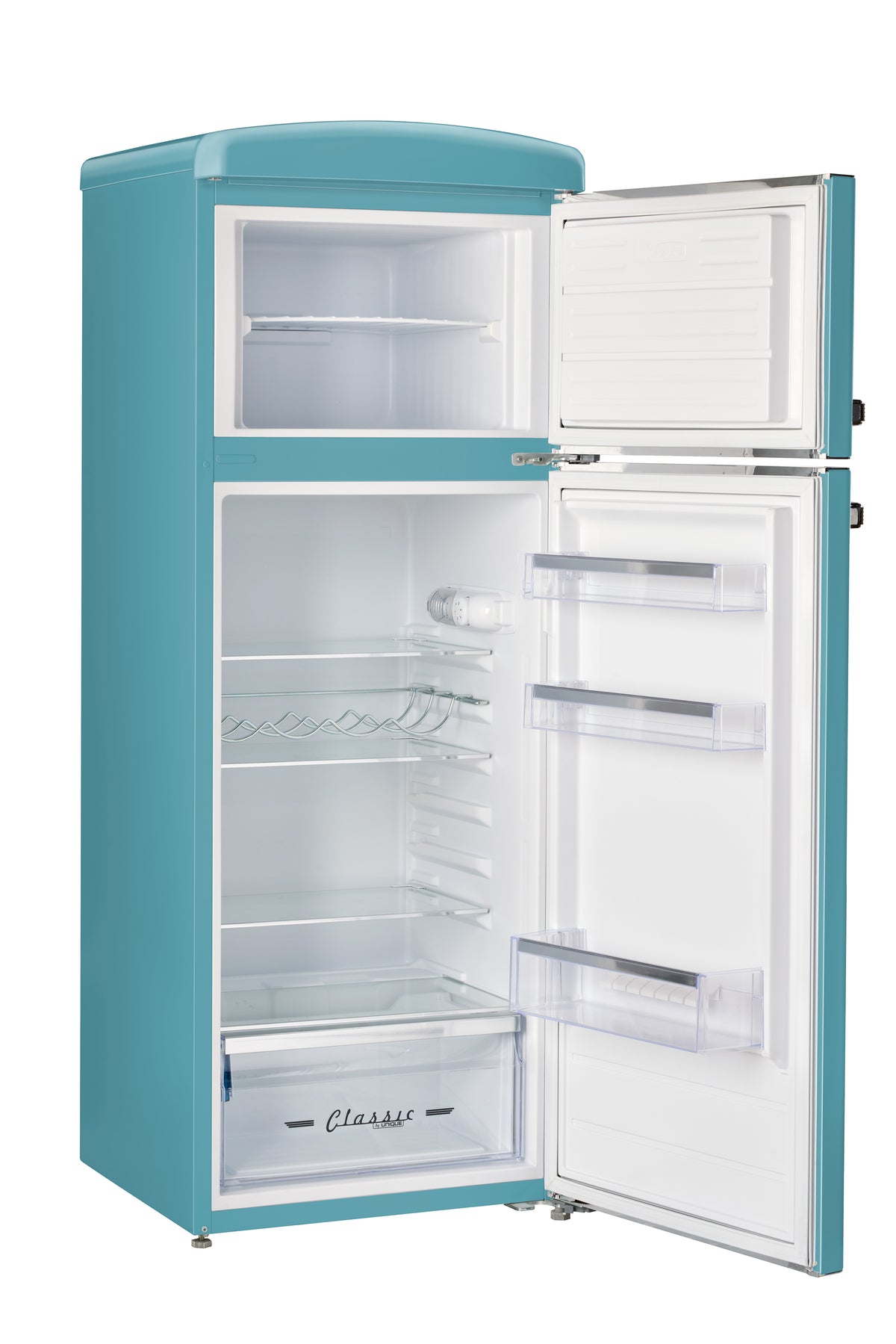 Classic Retro 7.5 cu.ft. Top Mount Refrigerator in Ocean Mist Turquoise