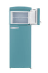 Classic Retro 7.5 cu.ft. Top Mount Refrigerator in Ocean Mist Turquoise
