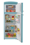 Classic Retro 7.5 cu.ft. Top Mount Refrigerator in Ocean Mist Turquoise