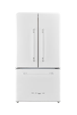 Unique 595Litre Marshmallow White French Door Refrigerator