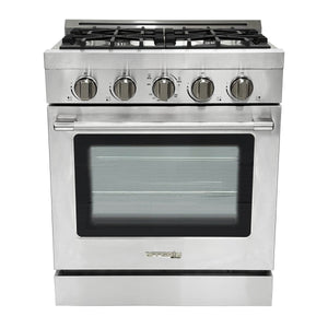 Unique Appliances 30' Off-Grid Propane Gas Range in Stainless Steel