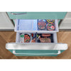 Classic Retro 30 in 17.7 cu. ft. Frost Free Retro Bottom Freezer Refrigerator in Ocean Mist Turquoise, ENERGY STAR
