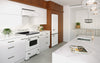 Unique 30' Classic Retro Marshmallow White Electric Ceramic top Range