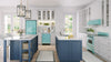Unique 30' Classic Retro Ocean Mist Turquoise Electric Glass top Range