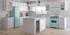 Classic Retro 30 -inch Free-Standing Gas Range with Convection Oven in Ocean Mist Turquoise