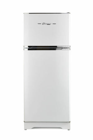 Unique 14 cu/ft Classic Retro Marshmallow White Propane Refrigerator with CO- device
