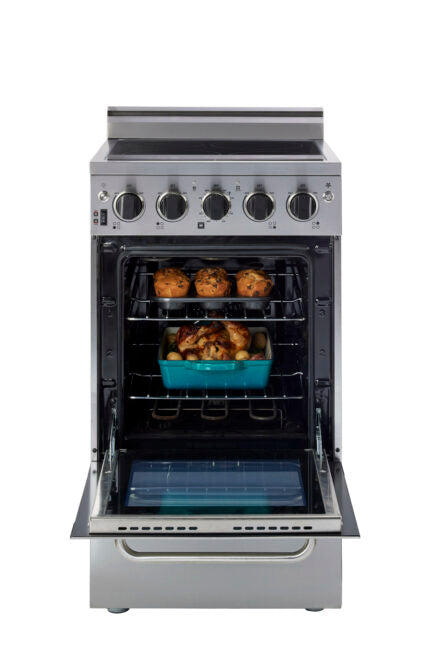 Unique Prestige 20' Stainless Steel Electric Ceramic Top with Electronic ignition
