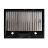 Classic Retro 24-inch 500 CFM Ducted Under Cabinet Range Hood with LED Lighting in Midnight Black