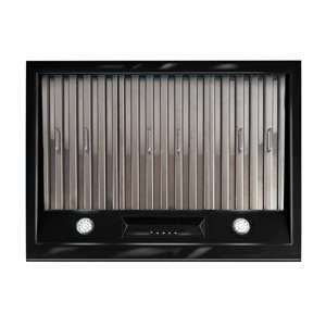 Classic Retro 24-inch 500 CFM Ducted Under Cabinet Range Hood with LED Lighting in Midnight Black