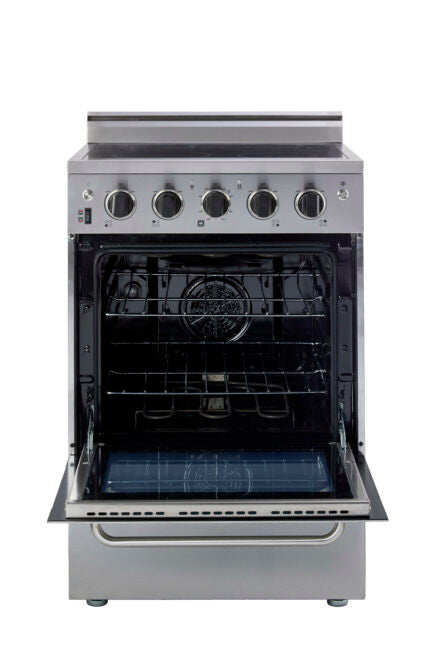 Unique Prestige 24' Stainless Steel Electric Ceramic Top with Electronic ignition