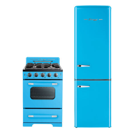 Classic Retro 21.6 in. 8.7 cu. ft. Retro Bottom Freezer