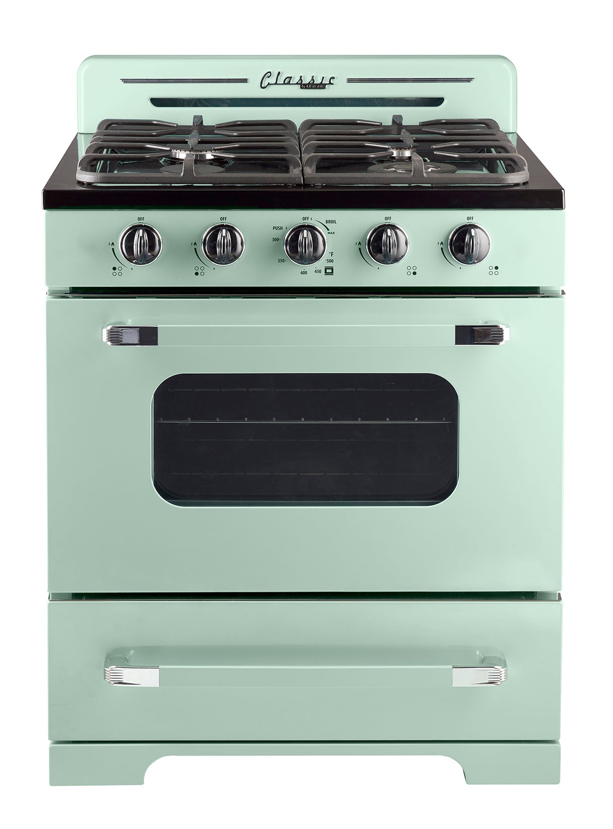 Unique 30' Classic Retro Summer Mint Green Offgrid Range with