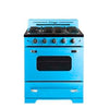 Cuisinière à gaz Classic Rétro avec four à convection, 30 po, 3,9 pi3, Robin Egg Blue