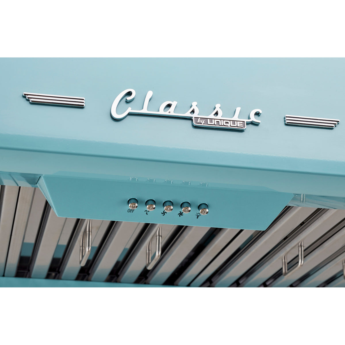Unique 30' Classic Retro Ocean Mist Turquoise Range Hood