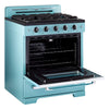 Classic Retro 30 -inch Free-Standing Gas Range with Convection Oven in Ocean Mist Turquoise