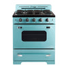 Classic Retro 30 -inch Free-Standing Gas Range with Convection Oven in Ocean Mist Turquoise