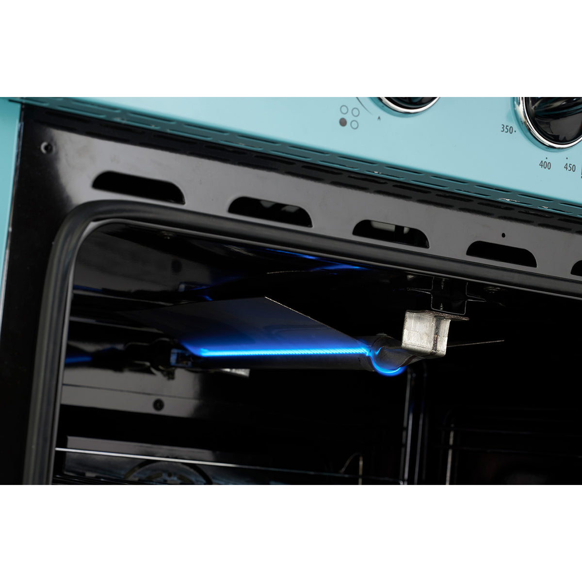 Classic Retro 30 -inch Free-Standing Gas Range with Convection Oven in Ocean Mist Turquoise