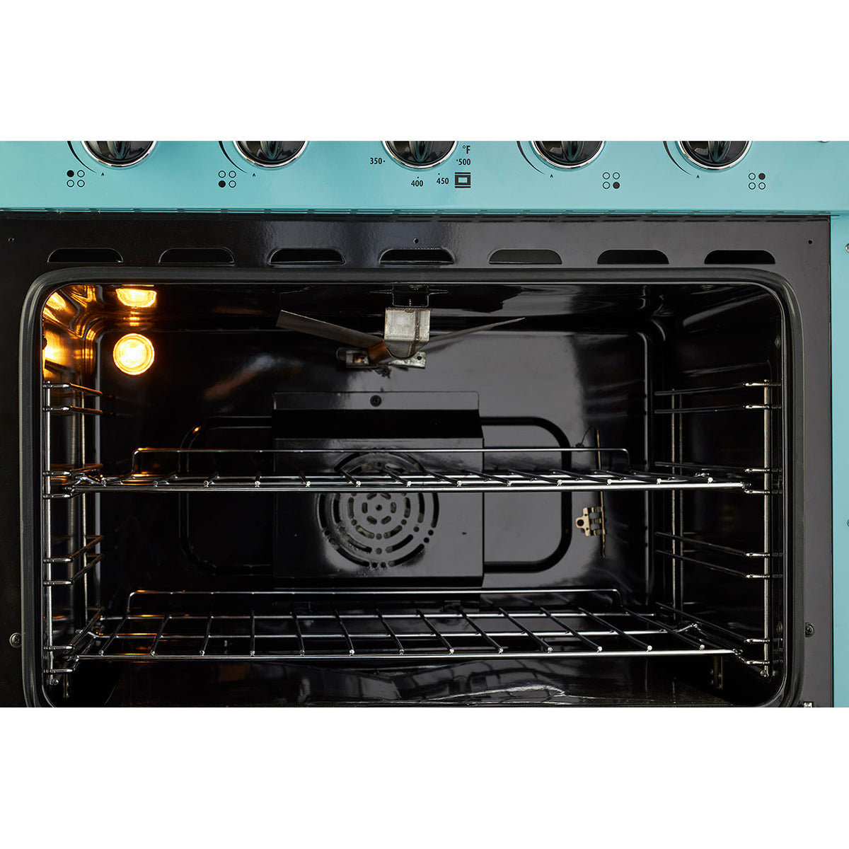 Classic Retro 30 -inch Free-Standing Gas Range with Convection Oven in Ocean Mist Turquoise