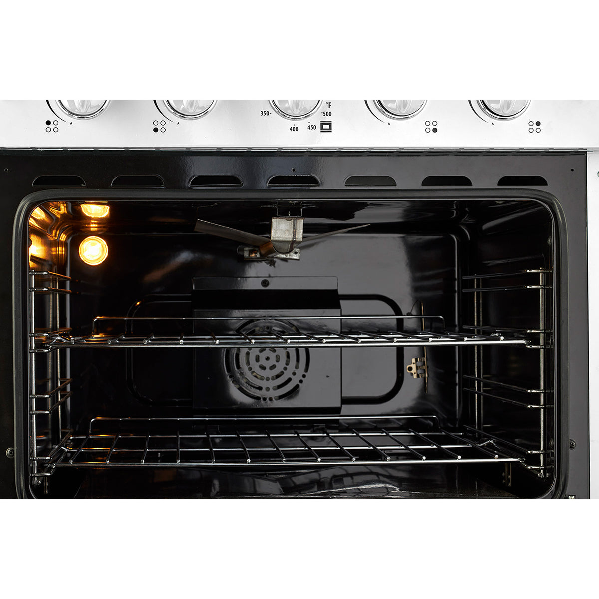 Classic Retro 30 -inch Free-Standing Gas Range with Convection Oven in Marshmallow White