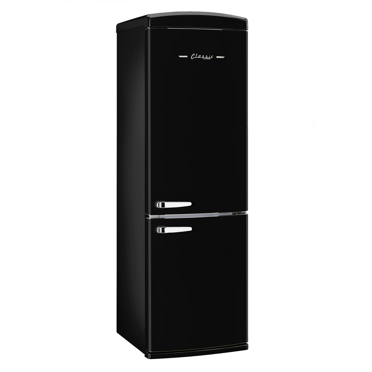Classic Retro 12 cu. ft. Bottom Freezer Refrigerator in Midnight Black