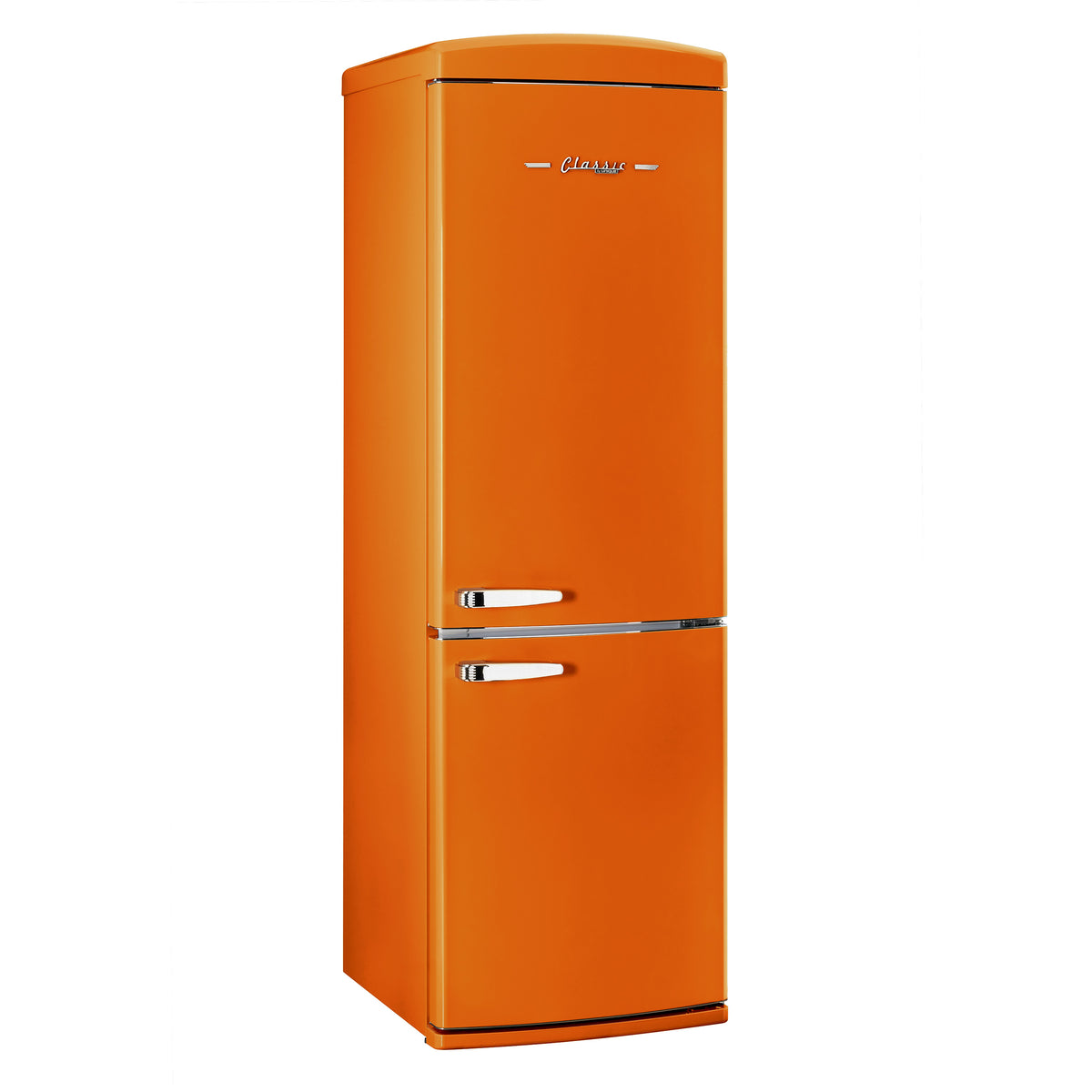 Classic Retro 12 cu. ft. Bottom Freezer Refrigerator in Creamsicle Orange
