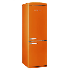 Classic Retro 12 cu. ft. Bottom Freezer Refrigerator in Creamsicle Orange