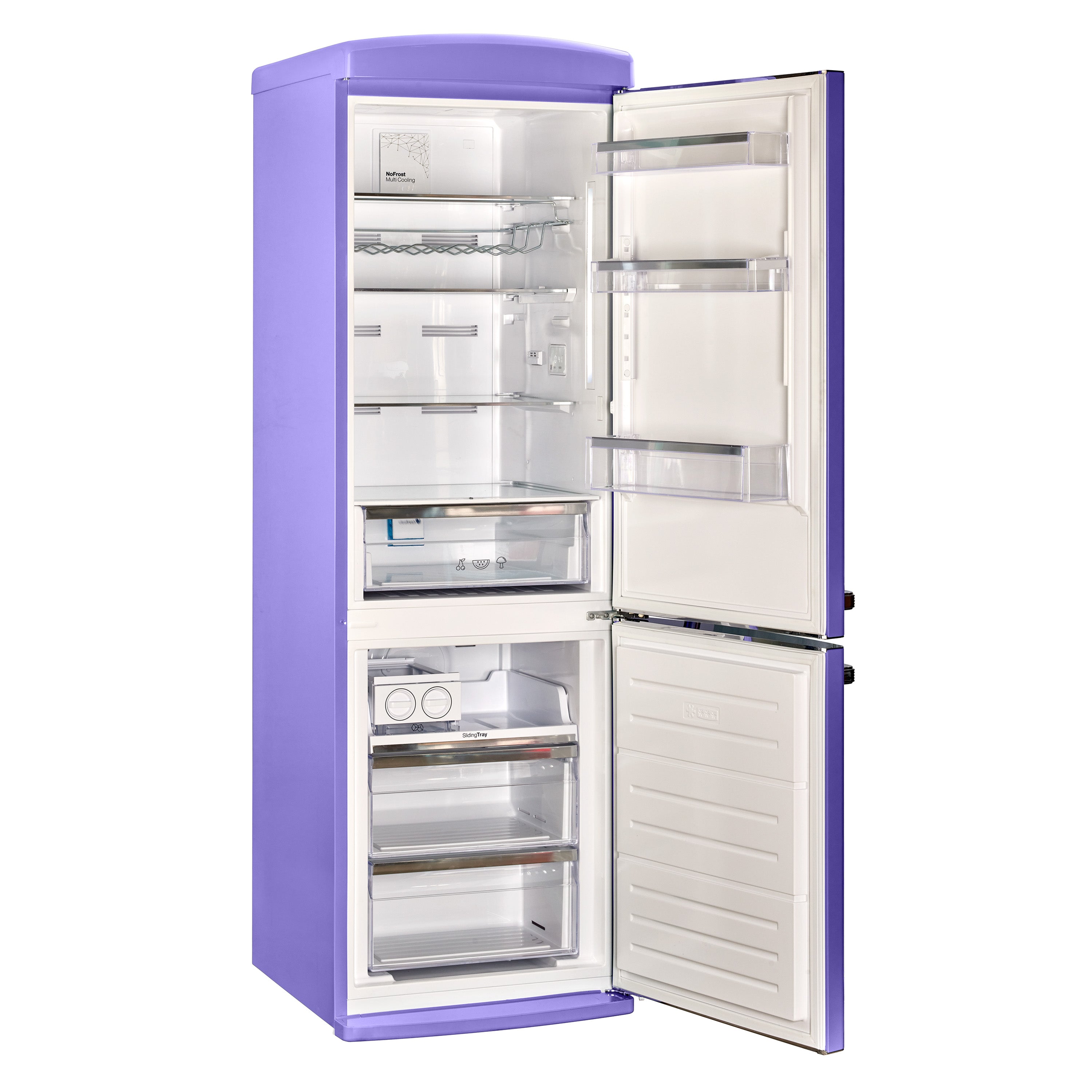 Classic Retro 12 cu.ft. Bottom Freezer Refrigerator in Violet