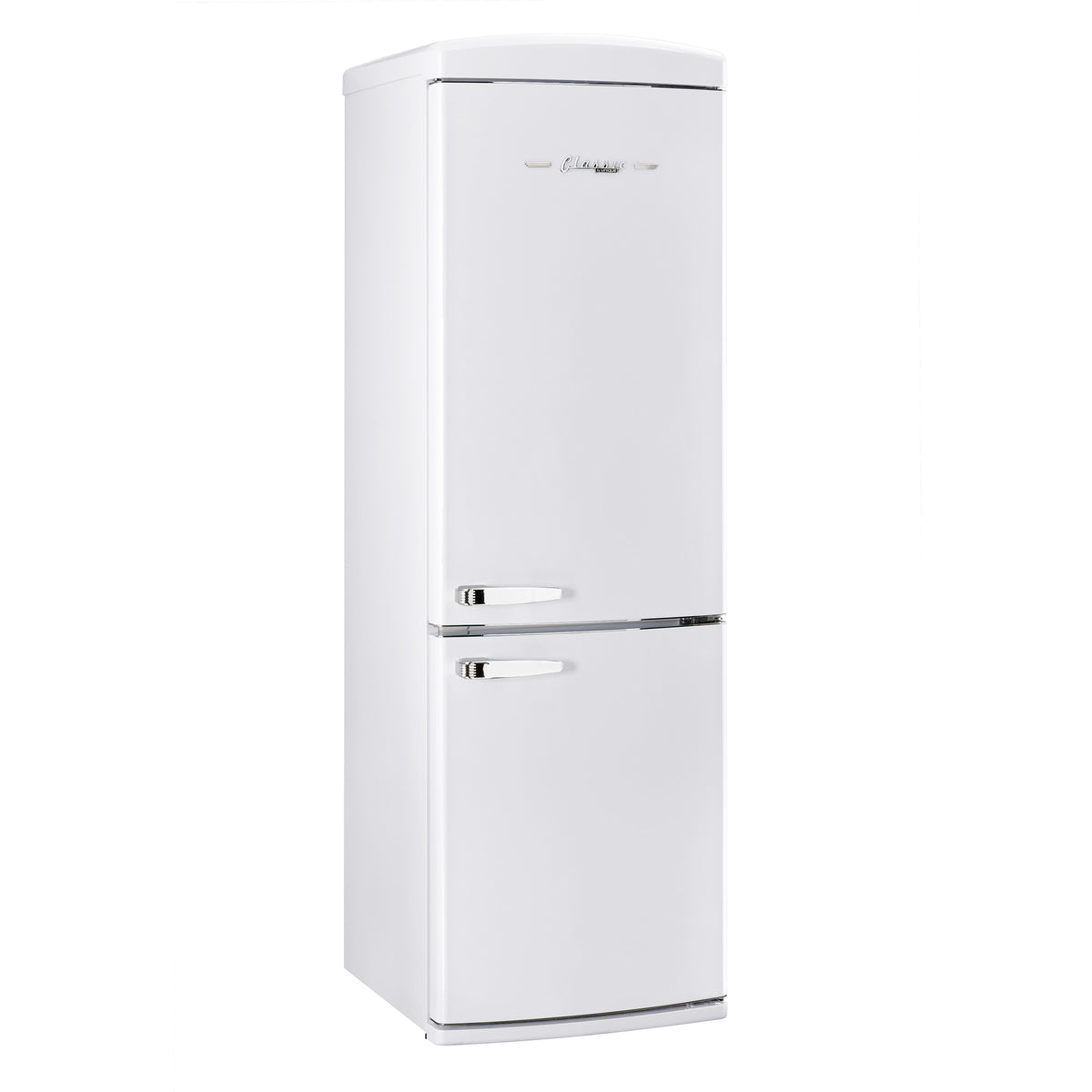 Réfrigérateur à congélateur inférieur sans givre ENERGY STAR Classic Rétro, 24 po, 11,7 pi3, blanc