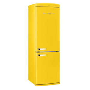 Classic Retro 12 cu. ft. Bottom Freezer Refrigerator in Canary Yellow