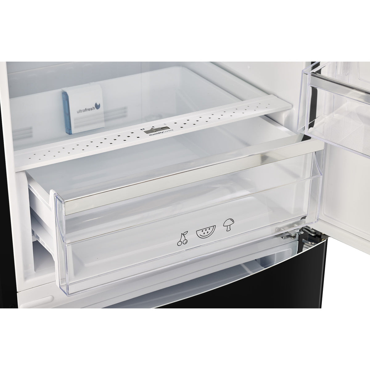 Classic Retro 12 cu. ft. Bottom Freezer Refrigerator in Midnight Black