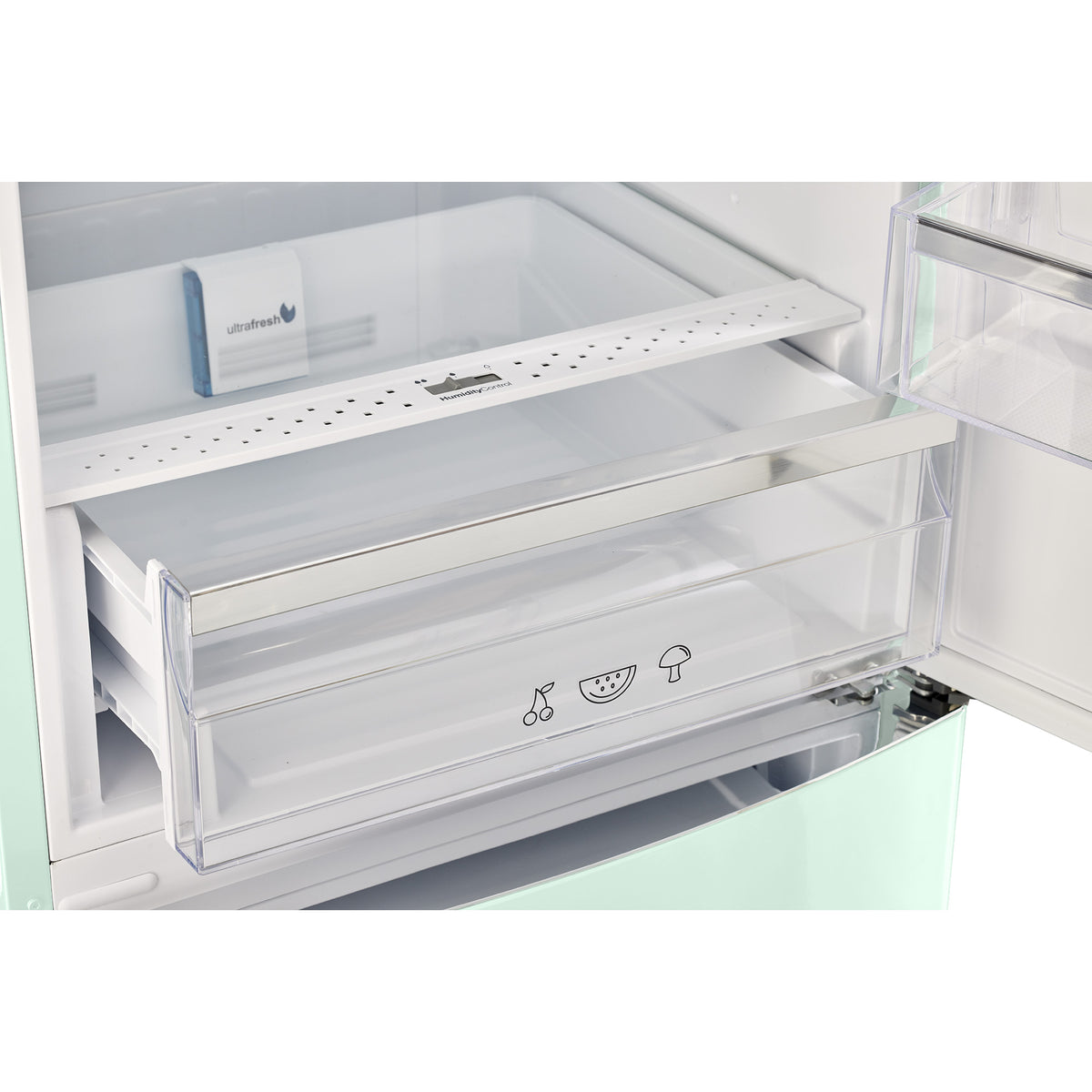 Classic Retro 12 cu. ft.  Bottom Freezer Refrigerator in Summer Mint Green