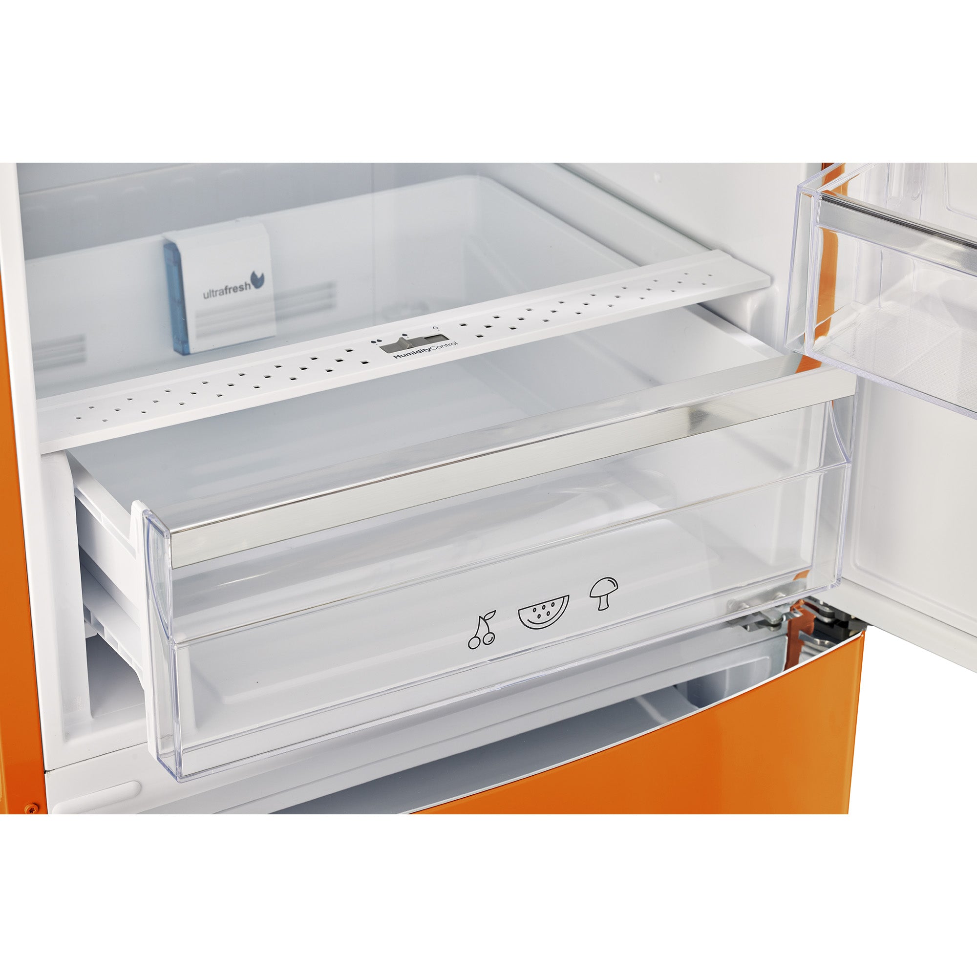 ★ FRIPIER_vintage_★ Classic Retro 12 cu. ft. Bottom Freezer Refrigerator in Creamsicle
