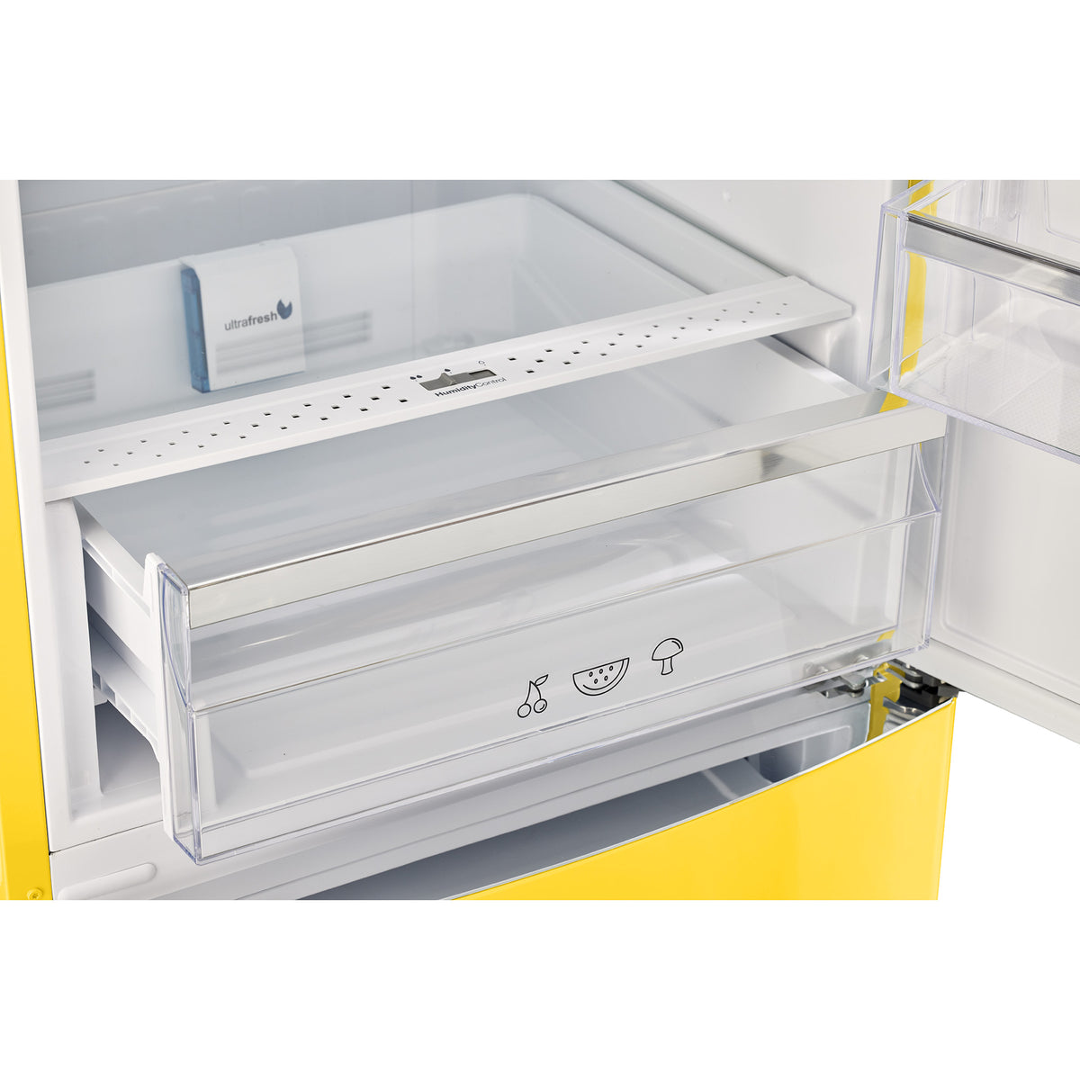 Classic Retro 12 cu. ft. Bottom Freezer Refrigerator in Canary Yellow