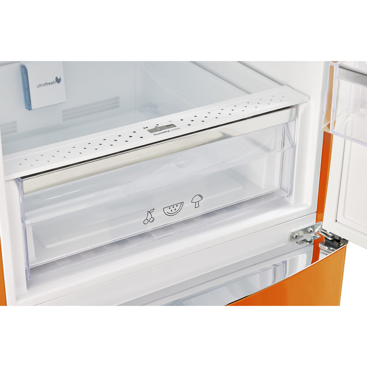 Classic Retro 12 cu. ft. Bottom Freezer Refrigerator in Creamsicle Orange