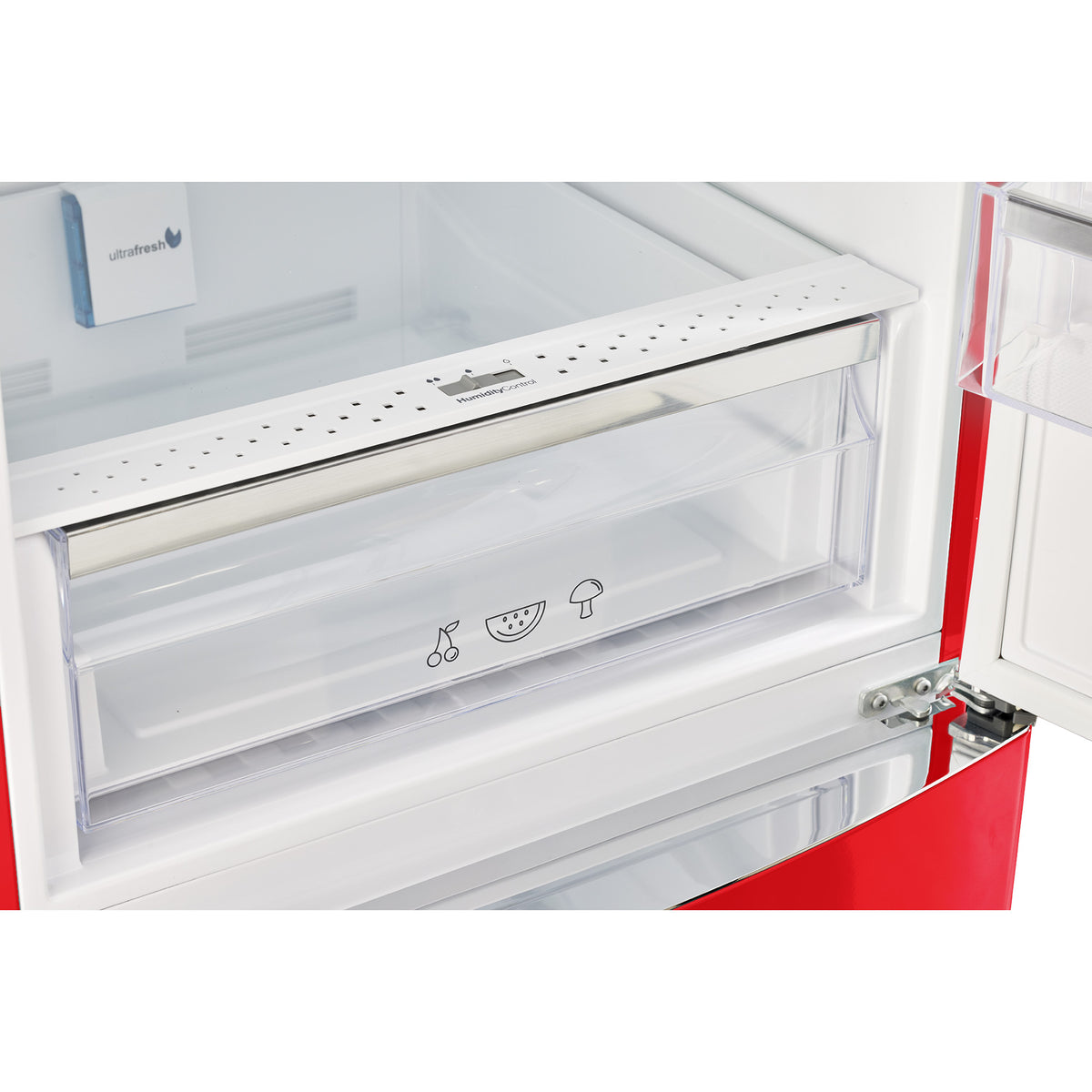 Classic Retro 12 cu. ft. Bottom Freezer Refrigerator in Candy Apple Red