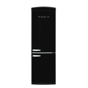 Classic Retro 12 cu. ft. Bottom Freezer Refrigerator in Midnight Black