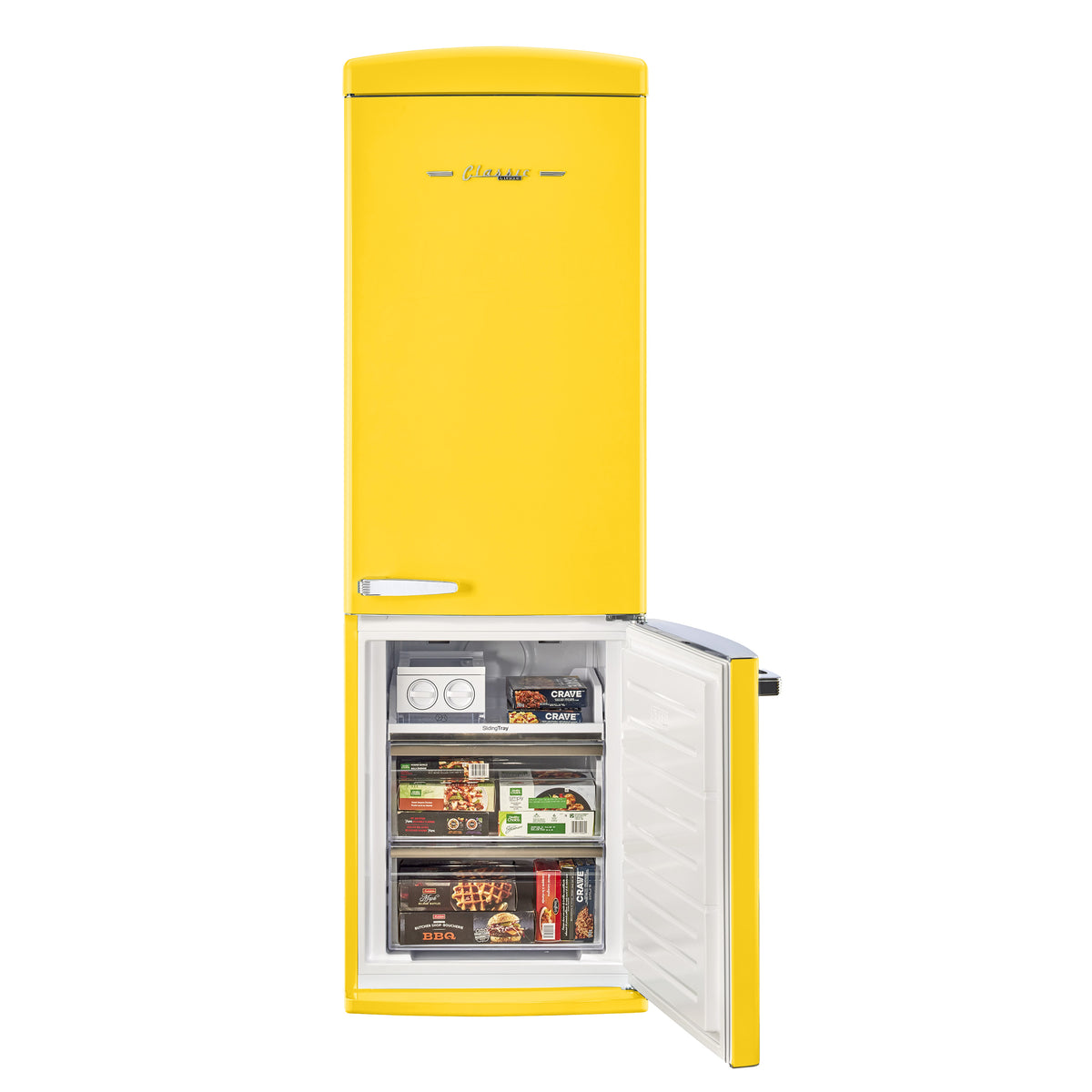 Classic Retro 12 cu. ft. Bottom Freezer Refrigerator in Canary Yellow