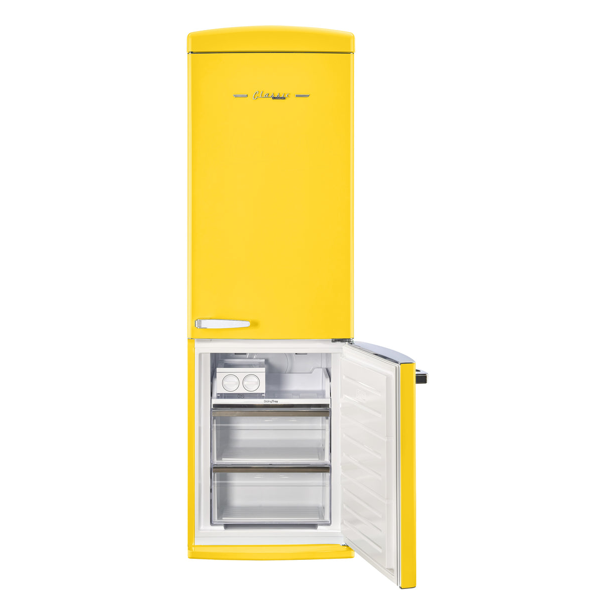 Classic Retro 12 cu. ft. Bottom Freezer Refrigerator in Canary Yellow