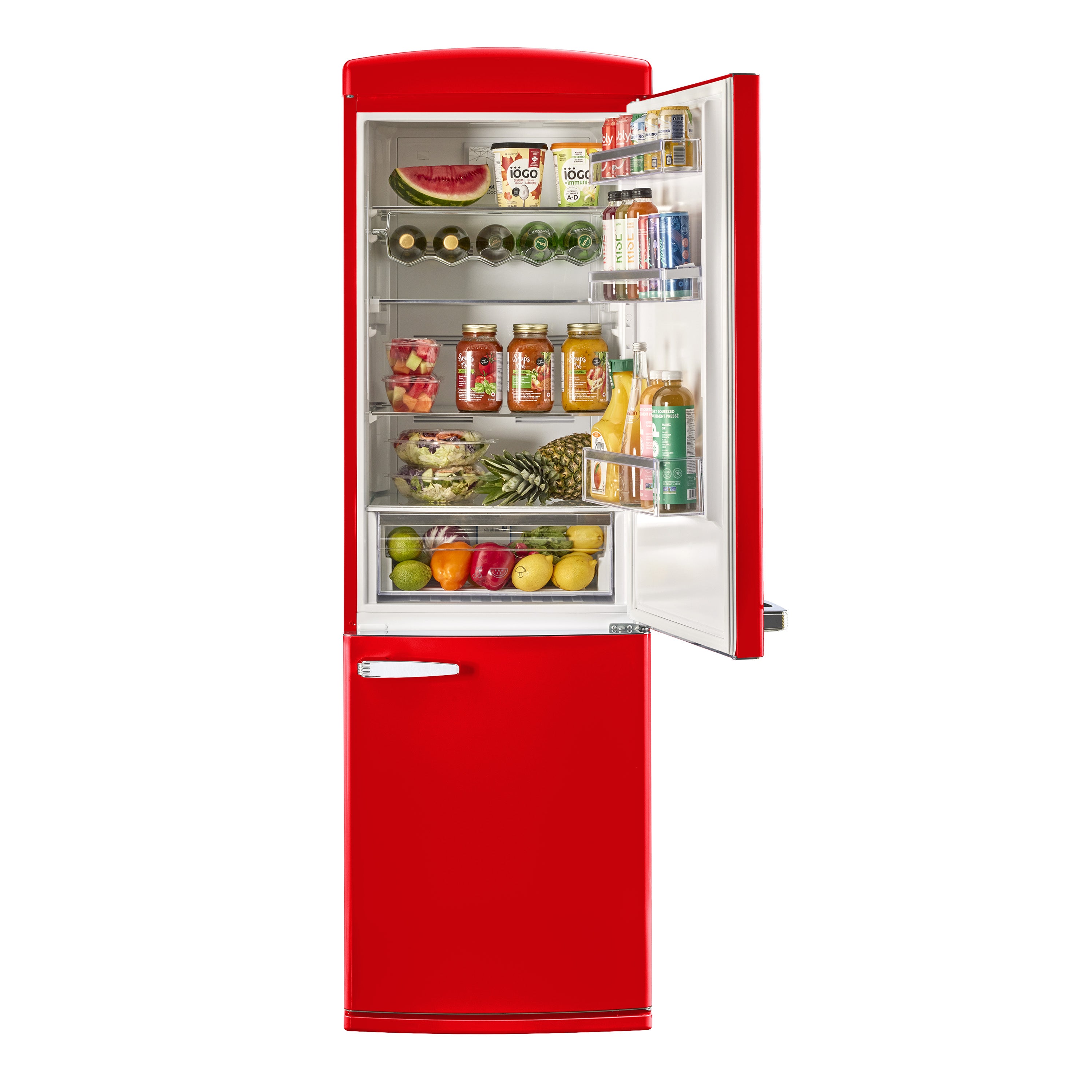 Classic Retro 12 cu. ft. Bottom Freezer Refrigerator in Candy