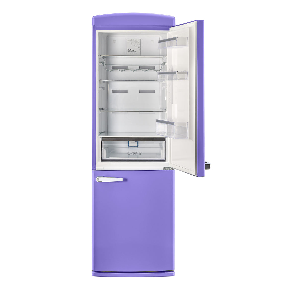 Classic Retro 12 cu.ft. Bottom Freezer Refrigerator in Violet