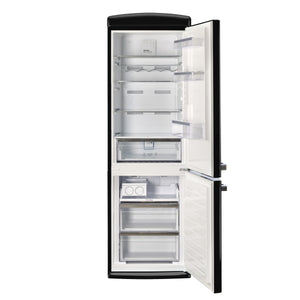 Classic Retro 12 cu. ft. Bottom Freezer Refrigerator in Midnight Black