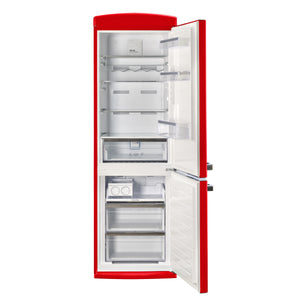 Classic Retro 12 cu. ft. Bottom Freezer Refrigerator in Candy Apple Red