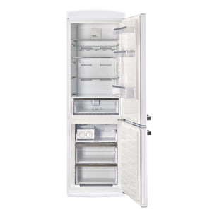 Classic Retro 12 cu.ft. Bottom Freezer Refrigerator in Marshmallow White