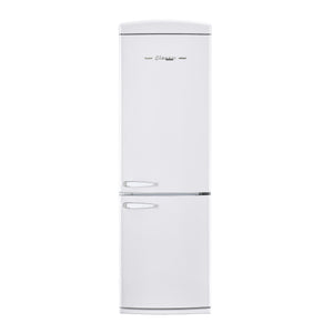 Classic Retro 12 cu.ft. Bottom Freezer Refrigerator in Marshmallow White