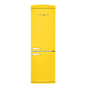 Classic Retro 12 cu. ft. Bottom Freezer Refrigerator in Canary Yellow