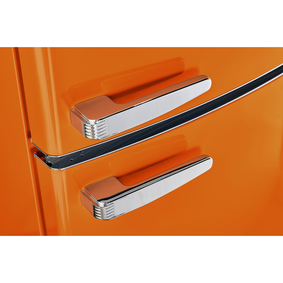 Classic Retro 12 cu. ft. Bottom Freezer Refrigerator in Creamsicle Orange