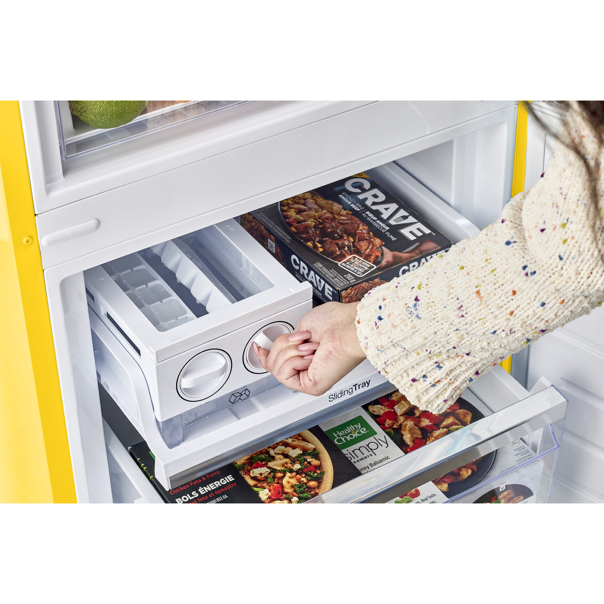 Classic Retro 12 cu. ft. Bottom Freezer Refrigerator in Canary Yellow