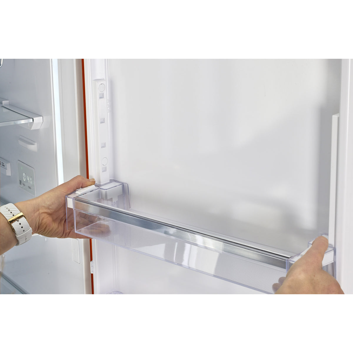Classic Retro 12 cu. ft. Bottom Freezer Refrigerator in Creamsicle Orange