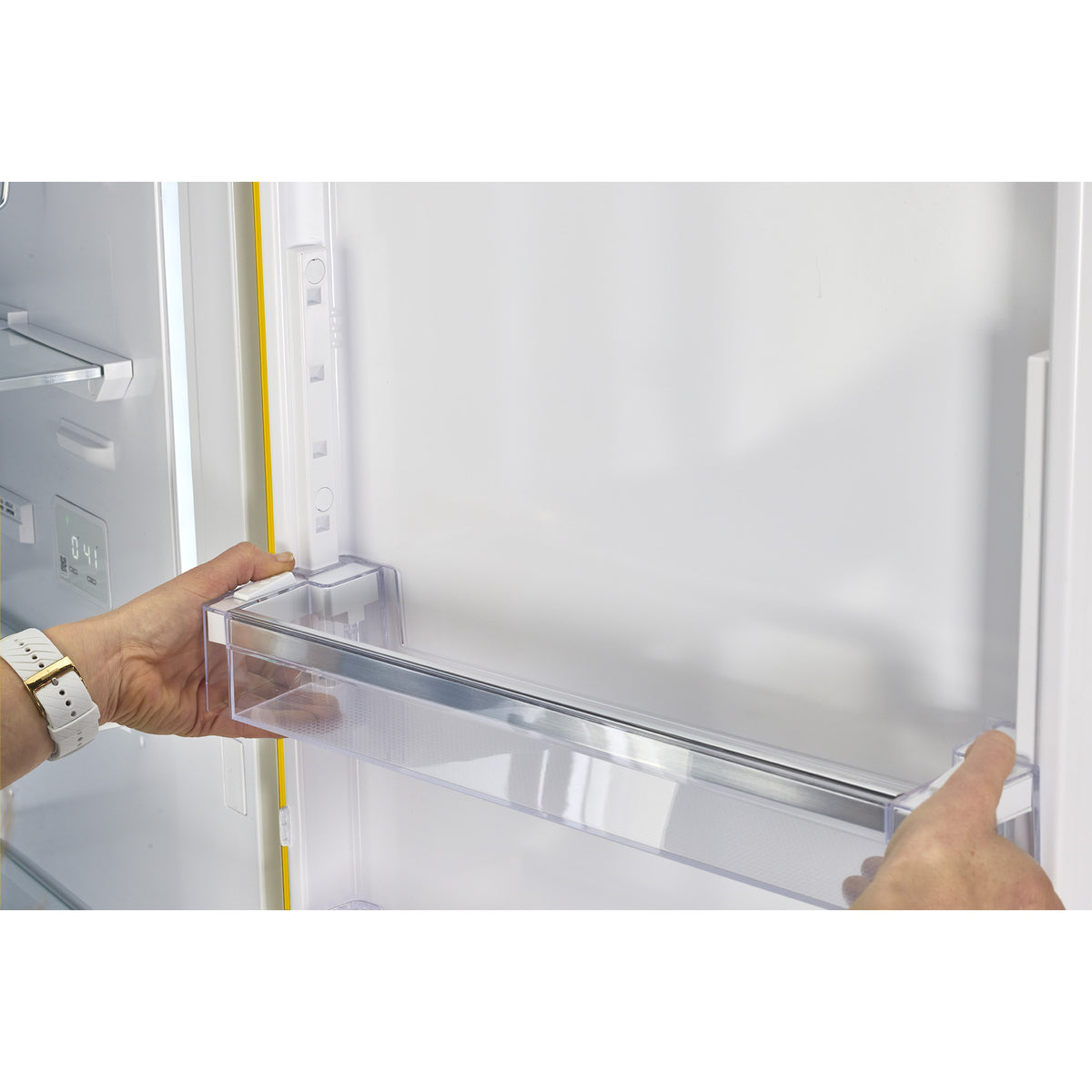 Classic Retro 12 cu. ft. Bottom Freezer Refrigerator in Canary Yellow